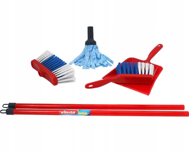 KLEIN ZESTAW DO SPRZĄTANIA VILEDA SZCZOTKA MIOTŁA MOP ZMIOTKA 3+