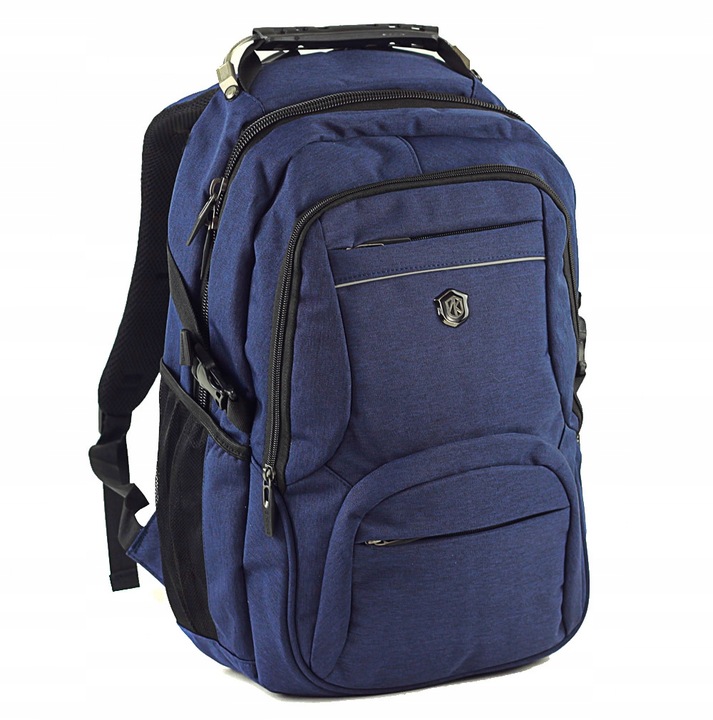 Plecak miejski turystyczny czarny usztywniany tył Aoking 32L z linką