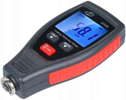 MIERNIK TESTER CZUJNIK GRUBOŚCI POWŁOKI LAKIERU STAL ALUMINIUM 0-1800 µm