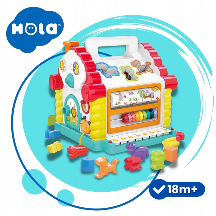 Interaktywny domek sorter Hola ZA3518 18 m +