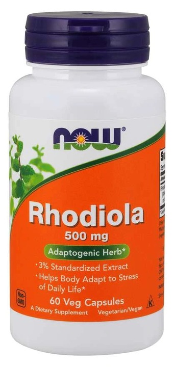 NOW Foods Rhodiola Rosea Różaniec Górski 500mg 60vegecaps