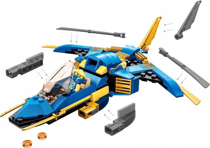 LEGO NINJAGO 71784 SAMOLOT JAYA NIEBIESKI NINJA