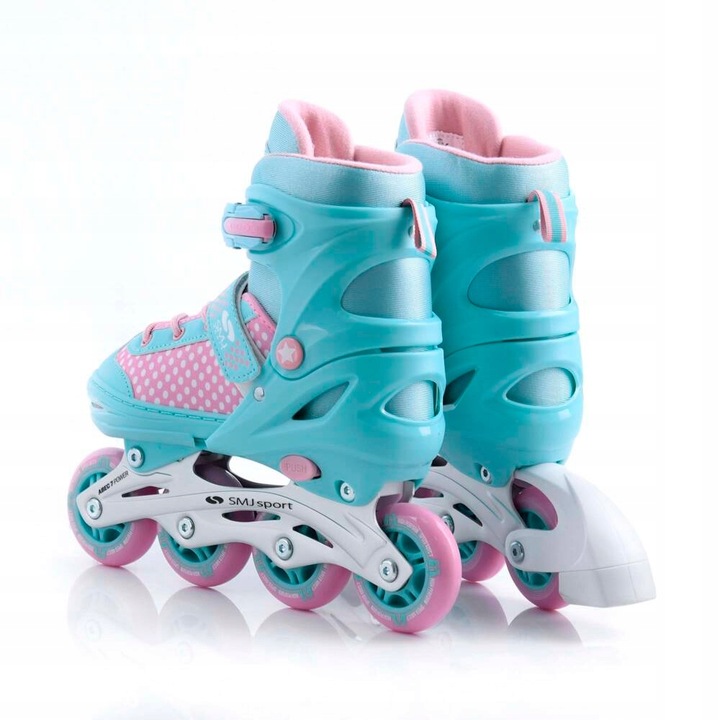 Łyżworolki wielosezonowe regulowane rolki + łyżwy damskie r. 38-41 SMJ Lily