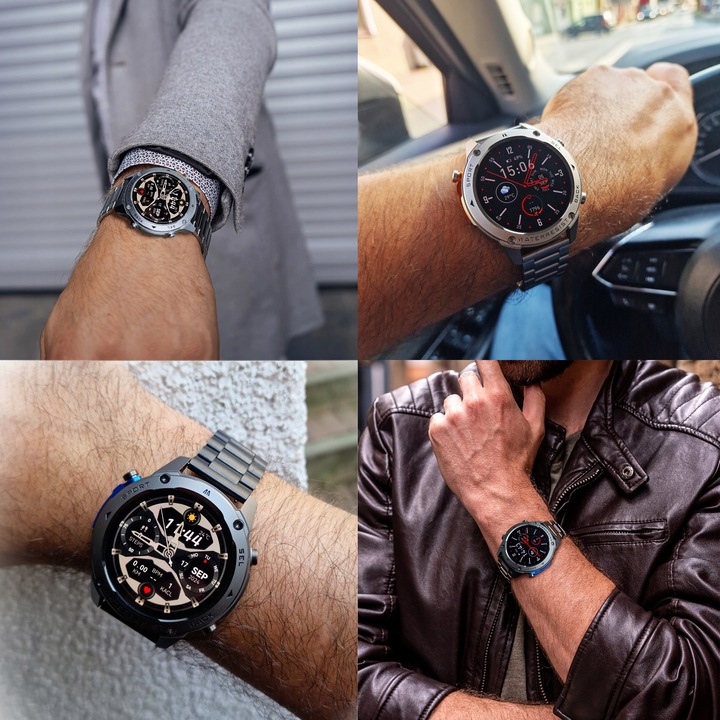 ZEGAREK MĘSKI Z GPS SMARTWATCH PROVENTUS MENU PL WODOODPORNY SPORT ROZMOWY