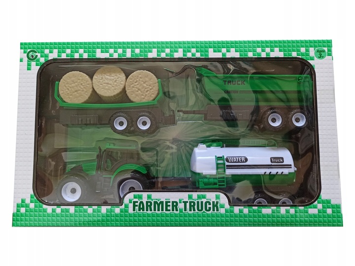 ZESTAW TRAKTOR PRZYCZEPA BELE SIANA CYSTERNA FARM