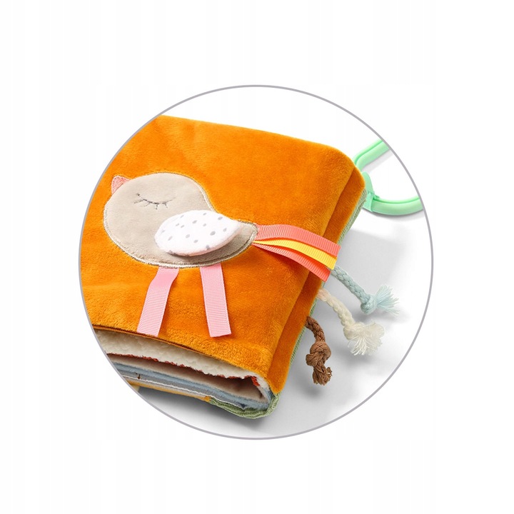 KSIĄŻECZKA SENSORYCZNA EDUKACYJNA MIĘKKA ZAWIESZKA 0+ 1531 BABYONO