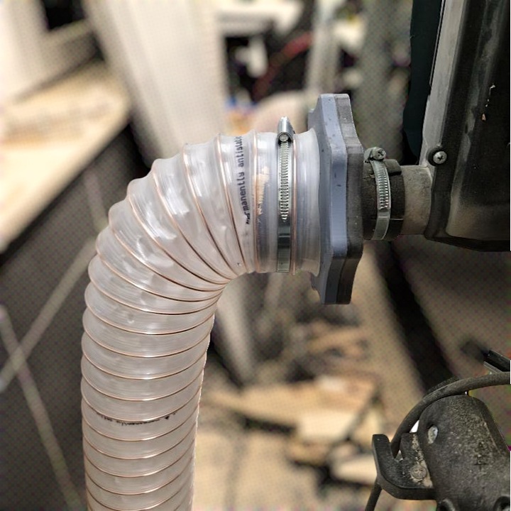 Szybkozłącze Magnetyczne SPIRO | Złącze Adapter Odciągu Trocin CNC | 100 mm