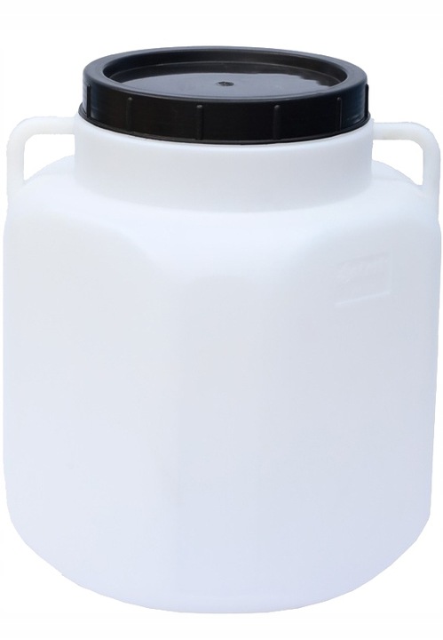 BECZKA PLASTIKOWA na wodę DO KISZENIA KAPUSTY OGÓRKÓW 50L KWADRATOWA atest