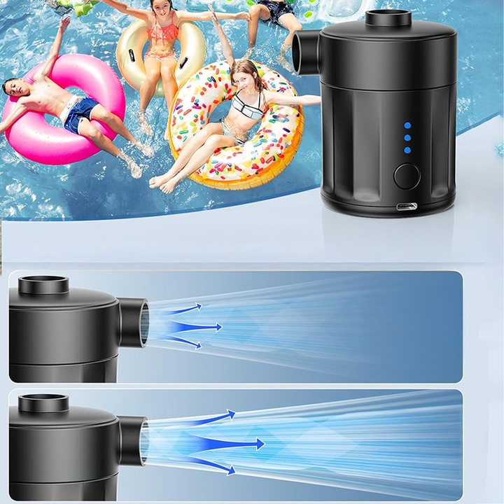 POMPKA AKUMULATOROWA Bezprzewodowa ELEKTRYCZNA do BASENU MATERACA KOMPRESOR