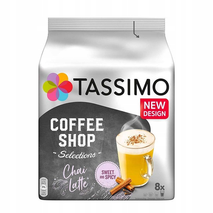 NEW Kapsułki TASSIMO CHAI LATTE 8 Sweet&Spicy