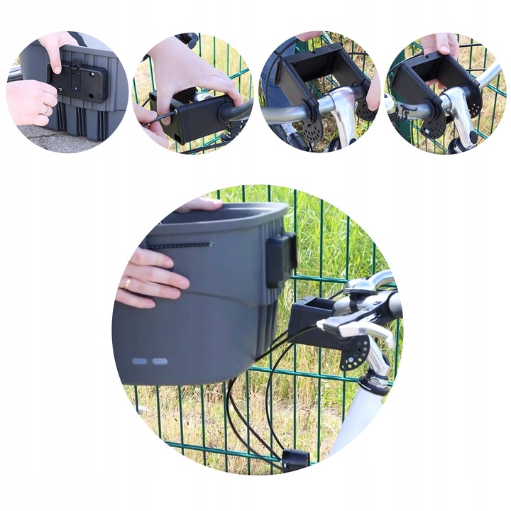 KOSZ Transporter Koszyk Rowerowy na KIEROWNICĘ dla Psa Kota TRIXIE do 5kg