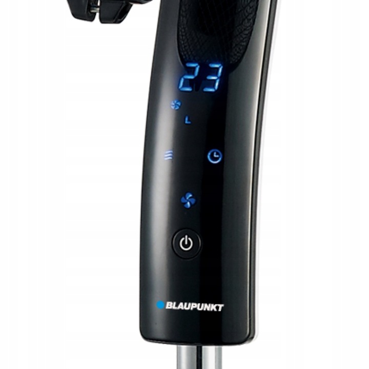 CICHY MOCNY WENTYLATOR WIATRAK PODŁOGOWY BLAUPUNKT ASF701 40dB 55W PILOT