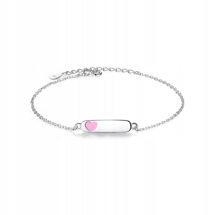 Bransoletka personalizowana z grawerem, srebro 925