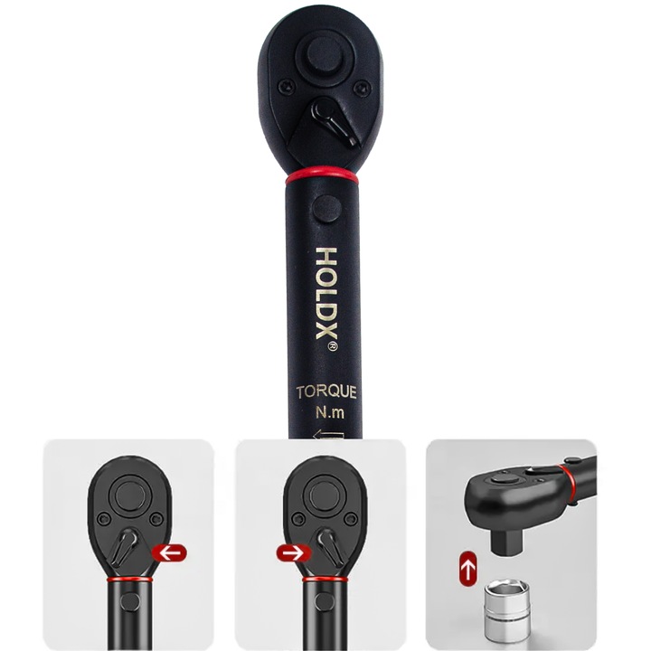PRECYZYJNY KLUCZ DYNAMOMETRYCZNY 25CM HOLDX KRÓTKI 1-25N 1/4