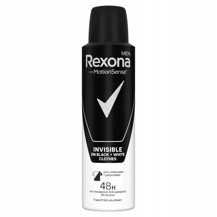 Rexona Men INVISIBLE B&W Dezodorant męski 150