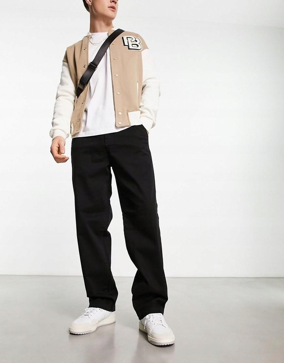 ADPT CZARNE SPODNIE CHINOSY FG1 NG3__W28/L30