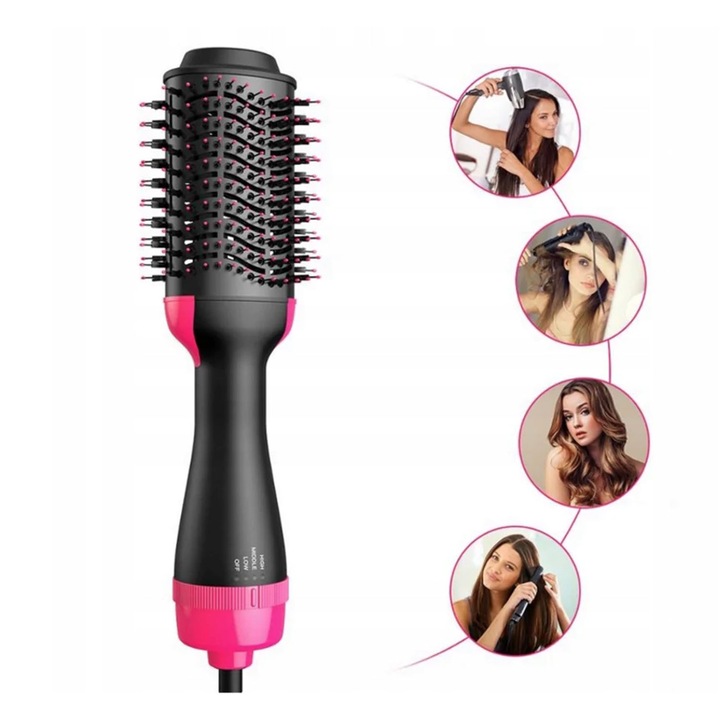 LOKÓWKO SUSZARKA PROSTOWNICA DO WŁOSÓW SZCZOTKA4w1