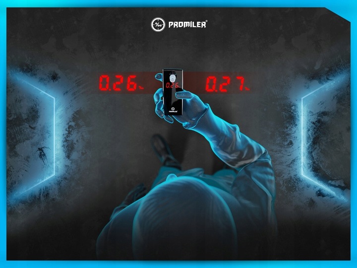 Alkomat PROMILER AL 5500 darmowy serwis 12 m-cy + kamizelka