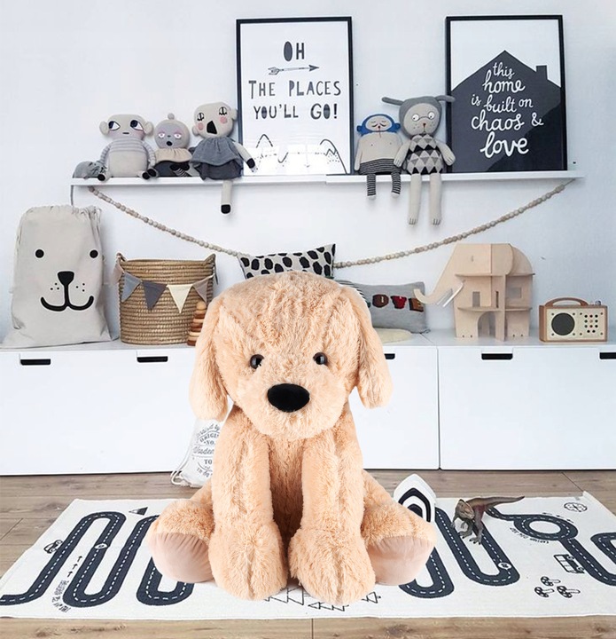 Piesek Pluszowy Pluszak Pies Przytulanka Duży 60cm Zabawka Dla Dzieci