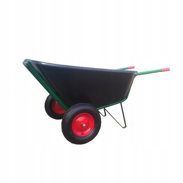 Taczka ogrodowa dwukołowa koleba wózek paszowy JAPONKA 350L PLASTIKOWY