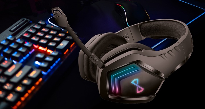 Słuchawki GHS-700 Bezprzewodowe Gamingowe Mikrofon