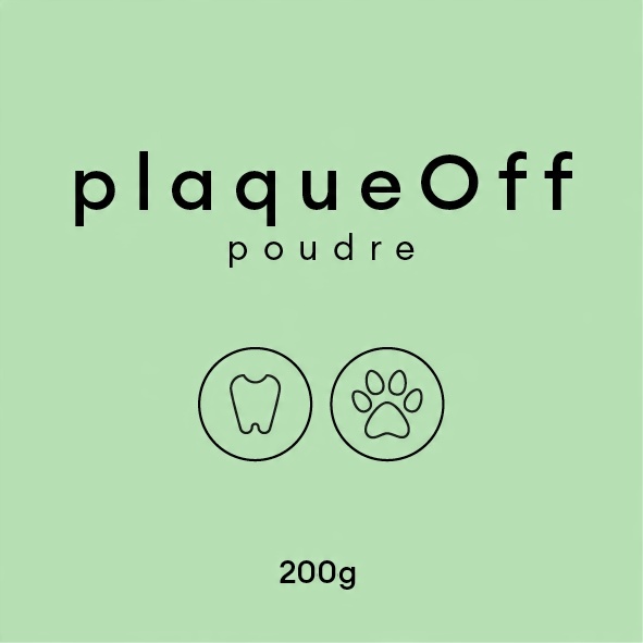 PlaqueOff 200 g – Suplement z alg na kamień nazębny dla psa i kota PLAQUE