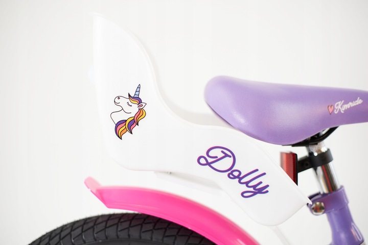 Rower 16" cali dziecięcy dla dziewczynki fotelik, kółka boczne,frędzle,kosz