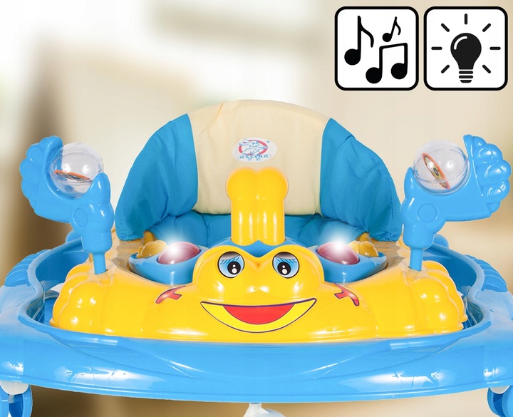 JEŹDZIK CHODZIK DLA DZIECI REGULACJA WYSOKOŚCI Z BLOKADĄ DO NAUKI CHODZENIA