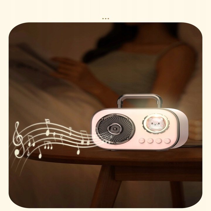 BEZPRZEWODOWY ZESTAW DO KARAOKE DLA DZIECI GŁOŚNIK BLUETOOTH + 2 MIKROFONY