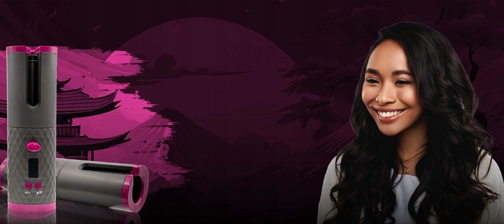 AUTOMATYCZNA LOKÓWKA DO WŁOSÓW Z POWŁOKĄ CERAMICZNĄ LCD