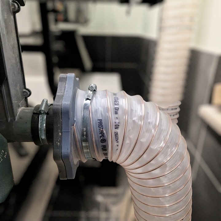 Szybkozłącze Magnetyczne SPIRO | Złącze Adapter Odciągu Trocin CNC | 100 mm