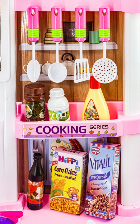 DUŻA KUCHNIA DLA DZIECI Kuchenka Akcesoria Światło