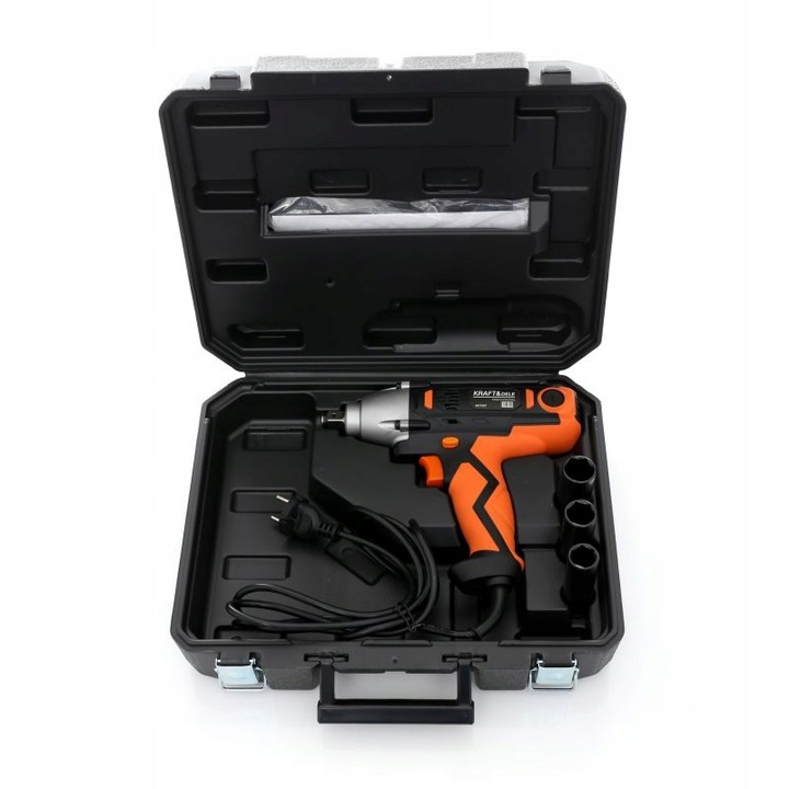 ELEKTRYCZNY KLUCZ UDAROWY 2100W 800Nm 1/2" WALIZKA +3 NASADKI KRAFT KD1557