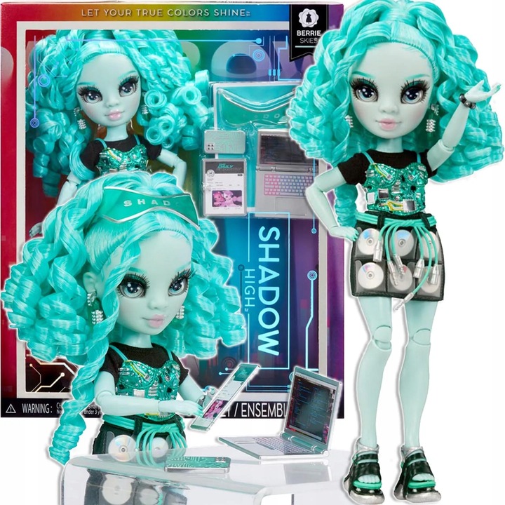 RAINBOW LALKA Shadow High Berrie Skies Green Zestaw Dodatki 592808 + AKCES