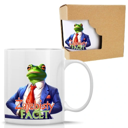 Kubek żajebisty facet dla chłopaka mężczyzny męża prezent dla faceta