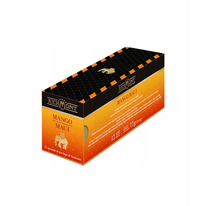 Herbata RICHMONT Mango Maui 12 saszetek w oryginalnym kartoniku