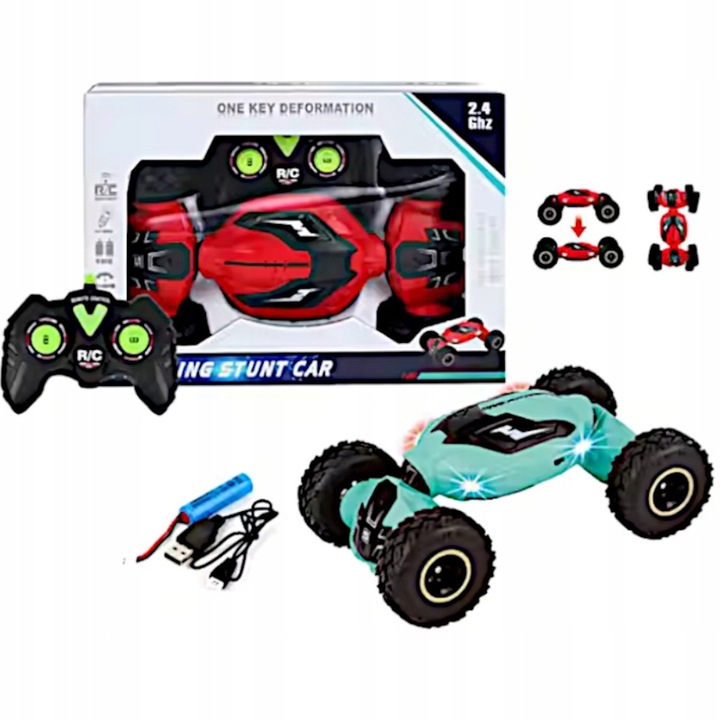 SAMOCHÓD ZDALNIE STEROWANY RC AUTO TWIST CAR STUNT 4X4 PREZENT DLA DZIECI