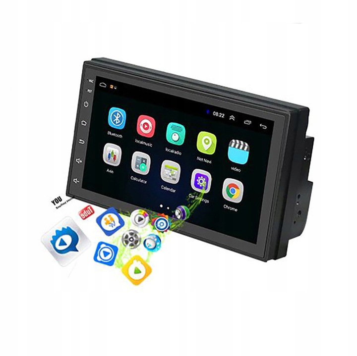MEGA Radio Samochodowe ANDROID Bluetooth WiFi USB 2DIN GPS +KAMERA COFANIA