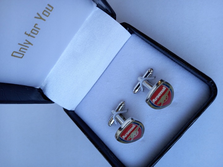 Spinki do mankietów koszuli dla kibica Arsenal