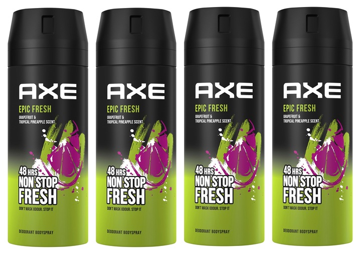 AXE Epic Fresh Body dezodorant 4x150 ml DEO