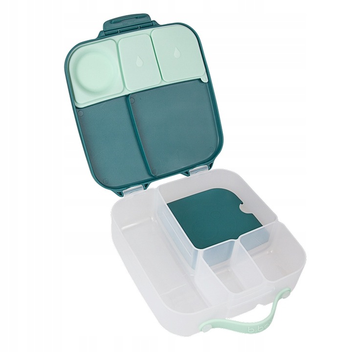 LUNCHBOX Pudełko BIG 2000 ml Śniadanie Obiad Przegrody Emerald B.box 2L