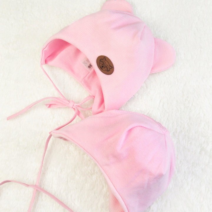 Komplet niemowlak CZAPKA APASZKA z podszewką 40-42