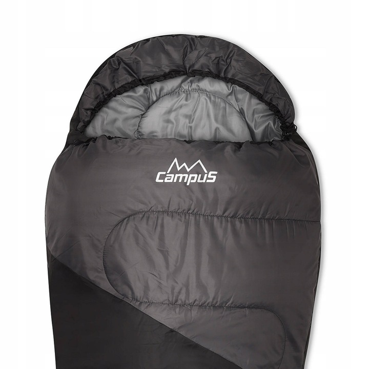 Śpiwór CampuS Kjerag 250 czarno-szary CUP702123404 Right
