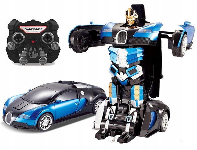 ROBOT SAMOCHÓD 2W1 BUGATTI ZDALENIE STEROWANY R/C PILOT USB AKUMULATORY