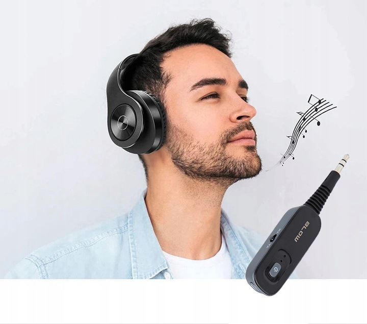 TRANSMITER ODBIORNIK NADAJNIK BLUETOOTH 2W1 AUX MINIJACK TX RX USB-C 3,5MM