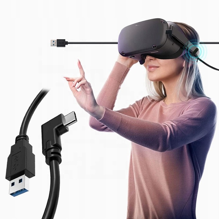 KABEL 5m do OCULUS LINK SteamVR QUEST 2 + GRATISY