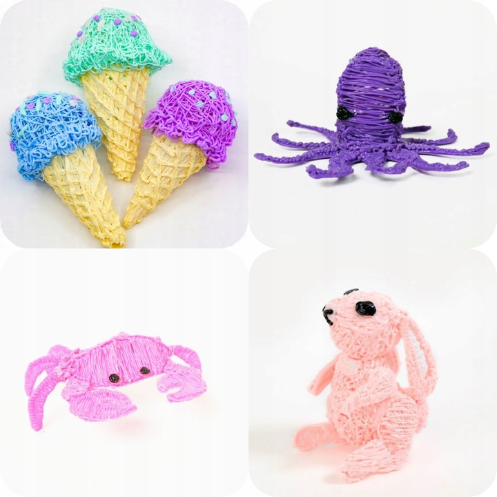 WKŁADY DO DŁUGOPISU 3D DLA DZIECI PLA SILK MAGIC COLOR 200 M