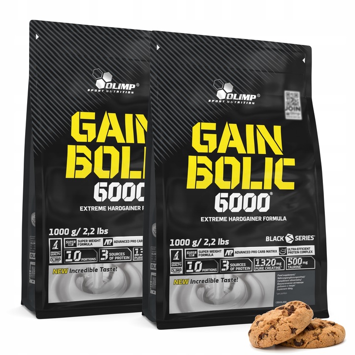 OLIMP GAIN BOLIC 6000 2000kg MASA GAINER BIAŁKO
