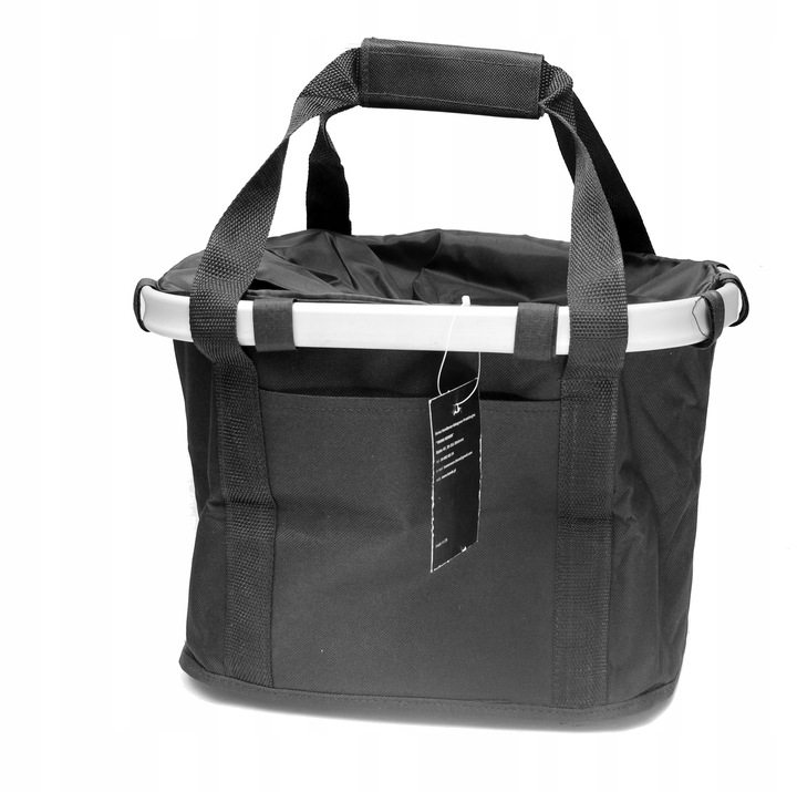 Torba KOSZYK do ROWERU rowerowy PIKNIK czarny