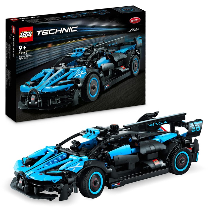 LEGO Technic Model Samochód Wyścigowy Auto Bugatti Bolide Agile Blue 42162